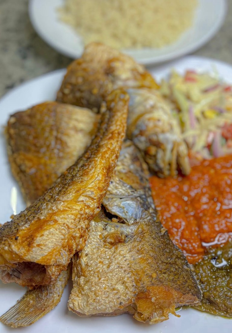 Poisson frit & attiéké