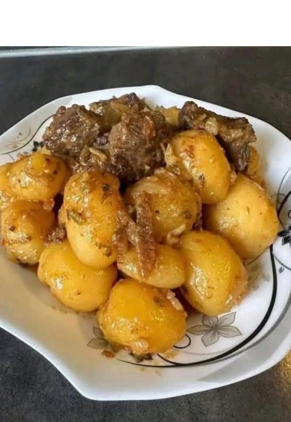 Ragoût de pommes & viande